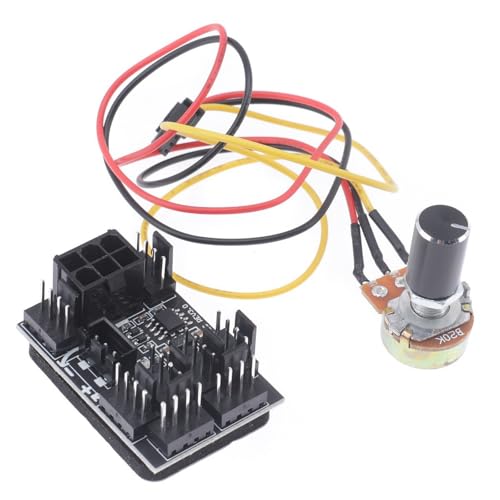Lerpwige 3Pin 4Pin Lüfteradapter PC Chassis Lüftergeschwindigkeitscontroller Für 3Pin/4Pin Lüfter Mit 8ports Technology 6Pin Netzteil Lerpwige 3Pin 4Pin Lüfteradapter PC Chassis Lüftergeschwindigkeitscontroller Für 3Pin/4Pin Lüfter Mit 8ports Technology 6Pin Netzteil von Lerpwige