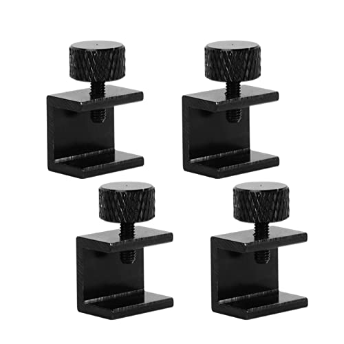 Lerpwige 4 Stück 3D Drucker Glasbett Clips Verstellbare Klemmen Aus Aluminiumlegierung Beheizte Bett Clips Schwarz von Lerpwige