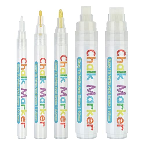 Lerpwige 5 PCs/Set Wasser Auf Wasserbasis Flüssiger Tafelkreide Kreide Stift Weiße Kreide Markerschule Und Büroversorgung Lerpwige 5 PCs/Set Wasser Auf Wasserbasis Flüssiger Tafelkreide Kreide Stift Weiße Kreide Markerschule Und Büroversorgung von Lerpwige