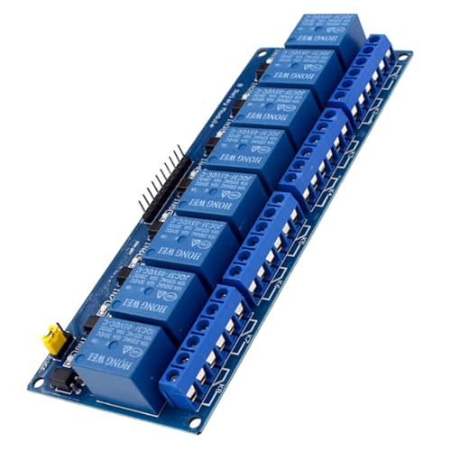 Lerpwige 5 V/12 V/24 V 8 Kanalrelais Niedrig Ausgeglichener Unterstützung Mikrocontroller Steuerung Für Elektronikingenieure Und Hobbyisten von Lerpwige