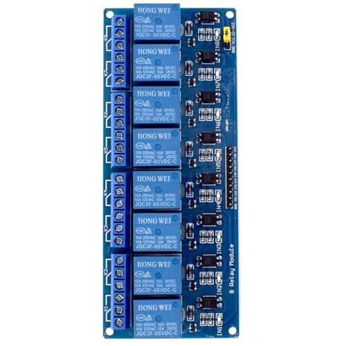Lerpwige 5 V/12 V/24 V 8 Kanalrelais Niedrig Ausgeglichener Unterstützung Mikrocontroller Steuerung Für Elektronikingenieure Und Hobbyisten von Lerpwige