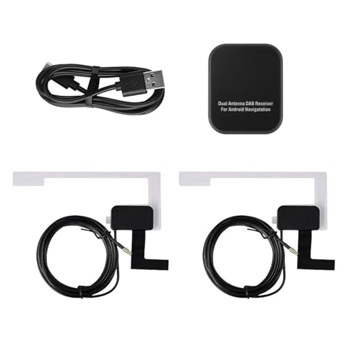 Lerpwige Effizienter Advanced DAB+ Car Radio Receiver USB Adapter Mit Twin Tunern Und Antennen Für Einfache Einrichtung Verbessert Die Qualität Der Signale von Lerpwige