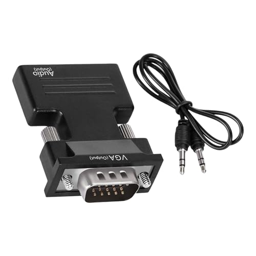 Lerpwige HDTV VGA Adapter VGA Männlich HDTV Dongle Für Computer Desktop Laptop PC Monitore Projektoren HDTV von Lerpwige