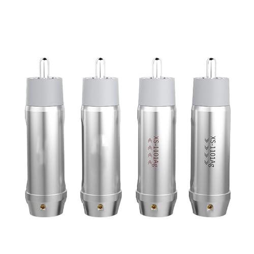 Lerpwige High Fidelitys Silver Music Plugs Schraubte Musik Männlicher Stecker Adapter Für Verstärker Und Lautsprecher Authentischer Sound Lerpwige High Fidelitys Silver Music Plugs Schraubte Musik Männlicher Stecker Adapter Für Verstärker Und Lautsprecher Authentischer Sound von Lerpwige