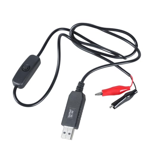 Lerpwige USB 5V Bis 9 V Alligatoren Clips Spannungsumwandlungskabel Für Mikrofone Und Fernbedienungen Flexible Steuerkabel von Lerpwige