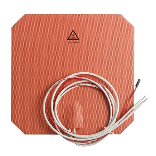 Lerpwige X Mm Silikon Heizung 12 V 200 W Beheizte Bett Bauplatte Selbstklebende Bauplatte Für Anycubi 3D Drucker Zubehör von Lerpwige