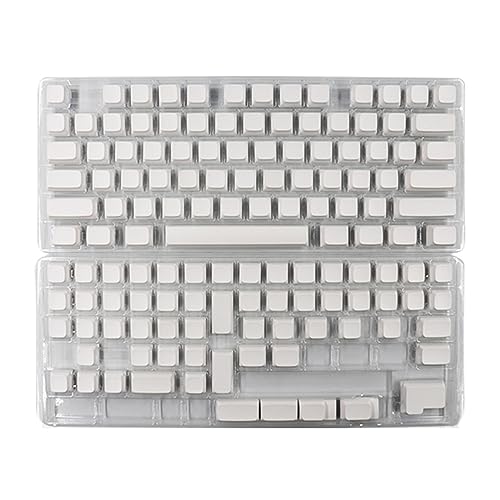 Lerpwige XDA Keycaps Dickes PBT DyeSub Für 134 Tasten Mechanische Tastatur Minimalistisches Weißes Tastenkappen Set von Lerpwige