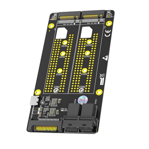 PCIE HDDS NVME Adapter NVME HDDS SFF-8643-Konverter Zwei NVME Erweiterungskarte Für PC Desktop Mainboard von Lerpwige