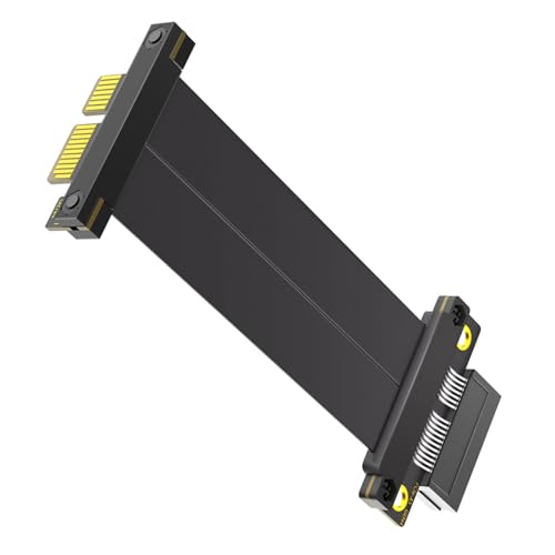 PCIe 1x Risers Kabel 180 Grad Bis 90 Grad Rechtwinkliger PCIE4.0 1x Verlängerungskabel Risers Kartenbandextender PCIe 1x Risers Kabel 180 Grad Bis 90 Grad Rechtwinkliger PCIE4.0 1x Verlängerungskabel Risers Kartenbandextender von Lerpwige