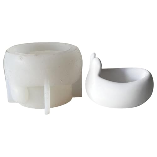 Wiederverwendbare Silikonform Zum Handwerk Kaninchen Kerzenhalter Tasse Harzform Hasen Aufbewahrung Eier Schüssel Gussform von Lerpwige