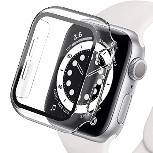 Displayschutzfolie aus Hartglas und PC, kompatibel mit Apple Watch Serie 3 38 mm, [Vollständige Abdeckung] Schutzhülle ultradünn und matt für iWatch 38 mm von Lerxiuer