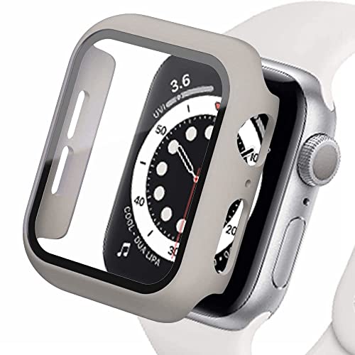 Displayschutzfolie aus Hartglas und Polycarbonat, kompatibel mit Apple Watch Serie 7, 41 mm, [Vollständige Abdeckung] Schutzhülle ultradünn und matt für iWatch 41 mm von Lerxiuer