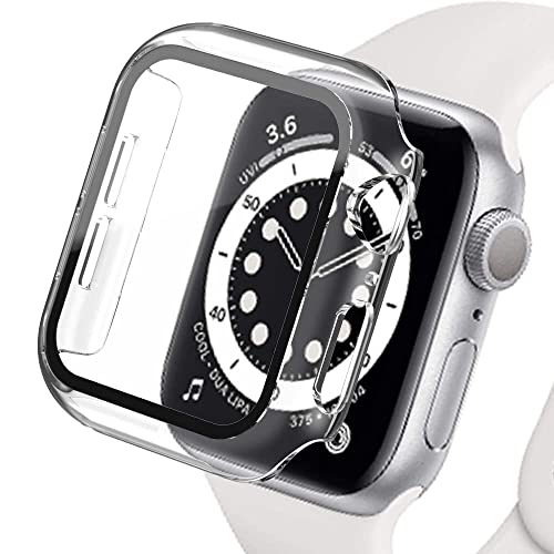 Lerxiuer Displayschutzfolie aus Hartglas und PC, kompatibel mit Apple Watch Serie 6 SE 5 4 40 mm, [Vollständige Abdeckung] Schutzhülle ultradünn und matt für iWatch 40 mm von Lerxiuer