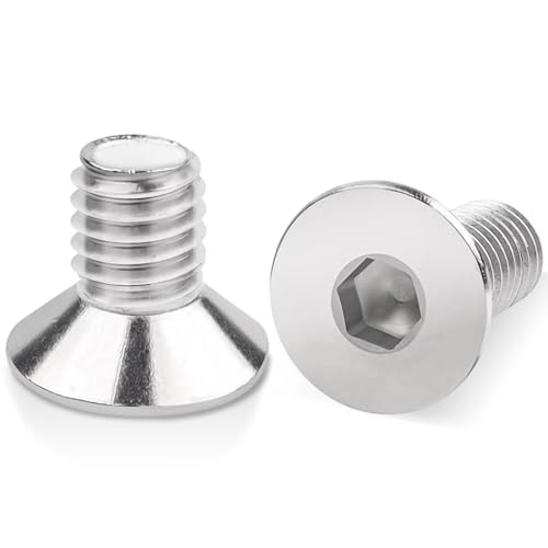 20 Stück M6x14mm Senkkopfschrauben Edelstahl, Leryati Din 7991 A2 V2A Senkkopf Innensechskant Senkschrauben Genannt, Senkschraube mit Innensechskant Vollgewinde Senkkopfschrauben mit Metrischen von Leryati