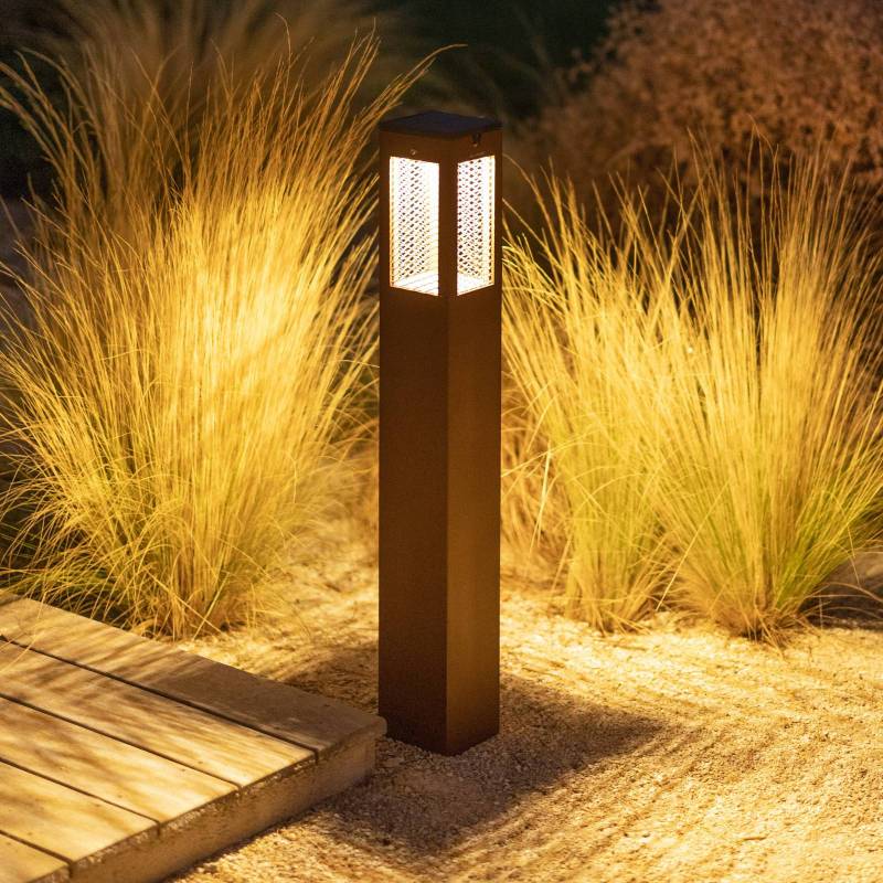 LED-Solar-Wegeleuchte Tradition Sensor Corten 90cm von Les Jardins