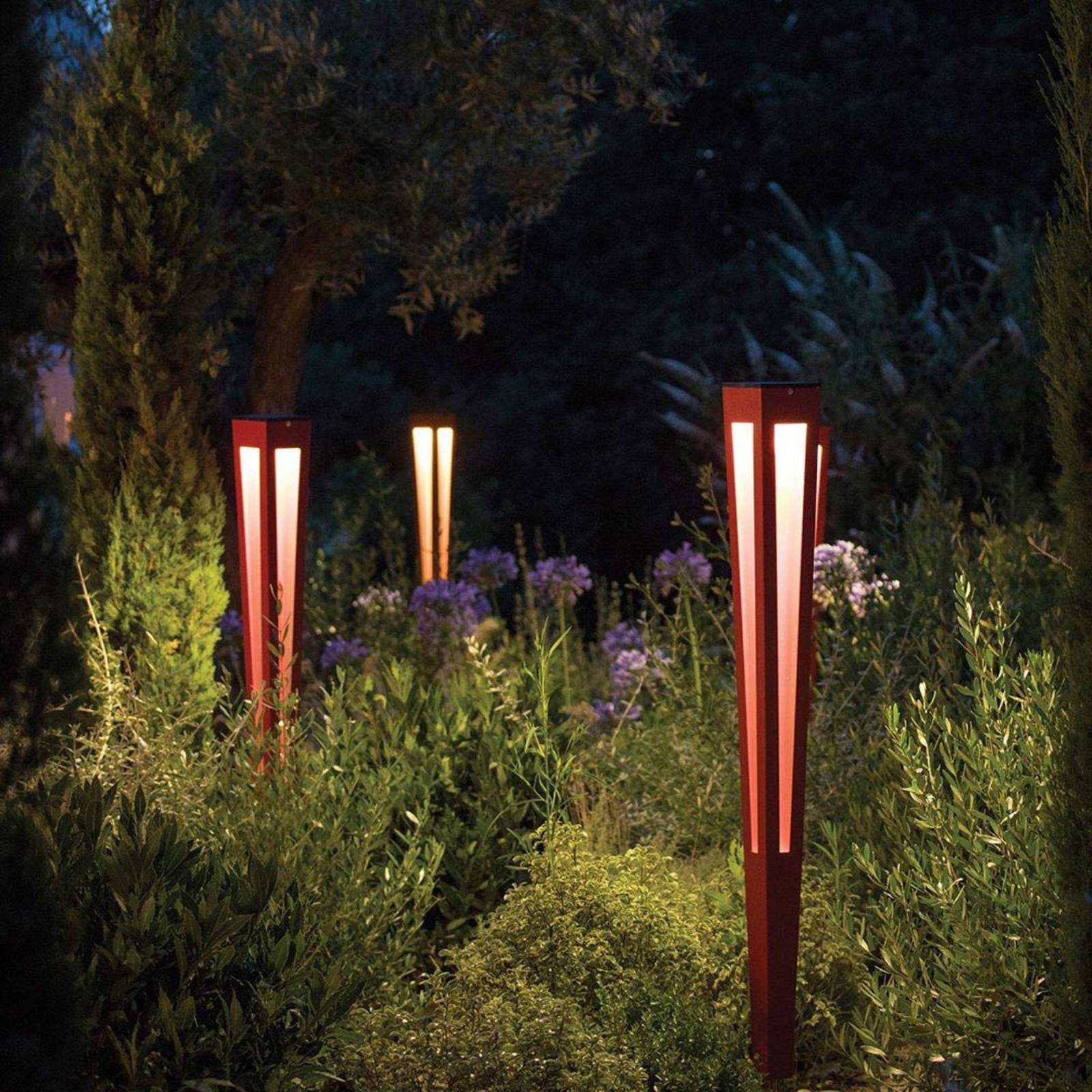 LED-Solarfackel Tinka mit Sensor, 120 cm, grau LED-Solarfackel Tinka mit Sensor, 120 cm, grau von Les Jardins