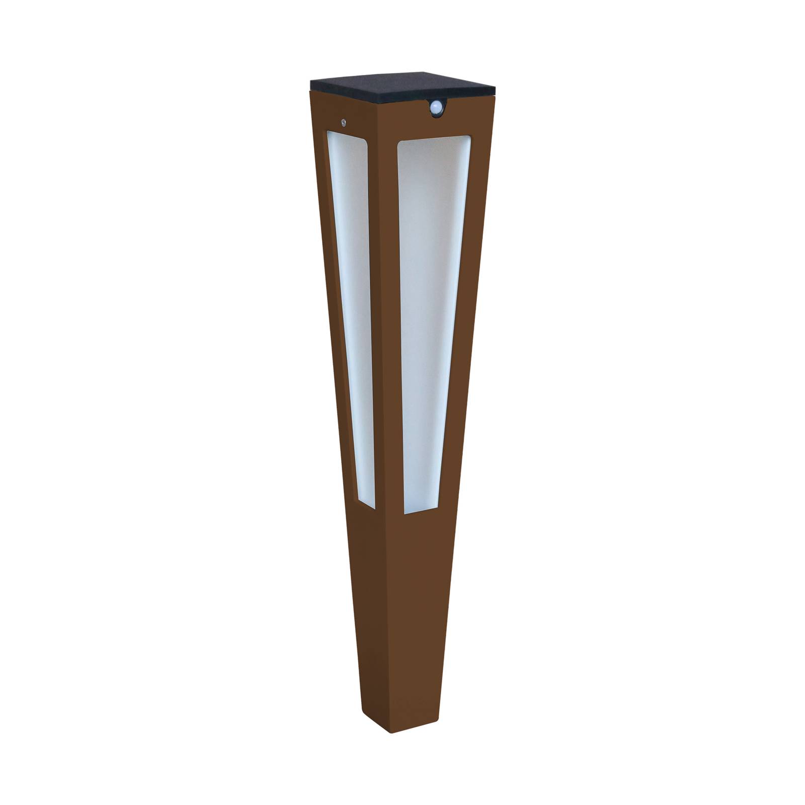 LED-Solarfackel Tinka mit Sensor, 62 cm, corten von Les Jardins