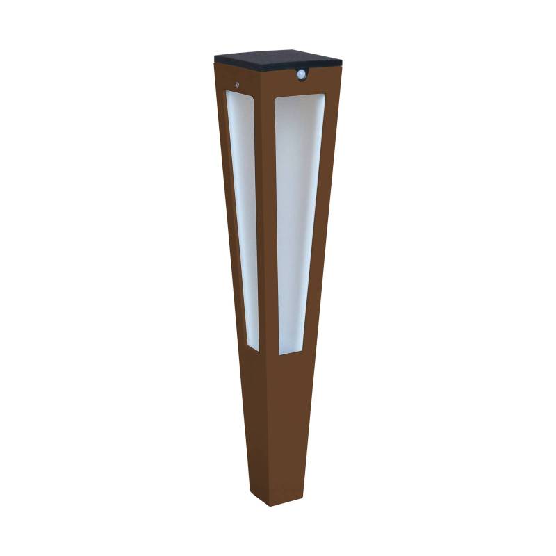 LED-Solarfackel Tinka mit Sensor, 62 cm, corten von Les Jardins