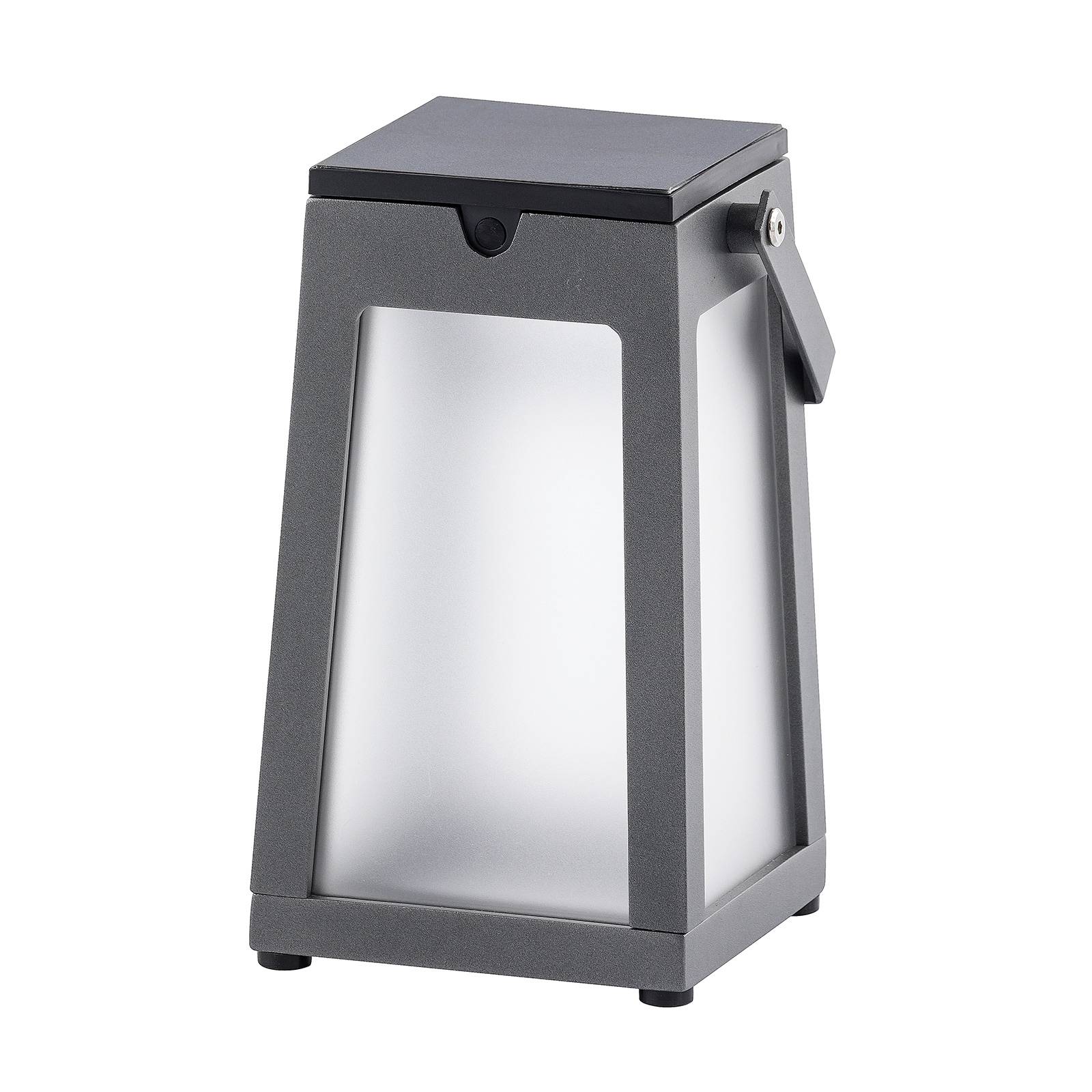 LED-Solarlaterne Tinka tragbar, grau LED-Solarlaterne Tinka tragbar, grau von Les Jardins