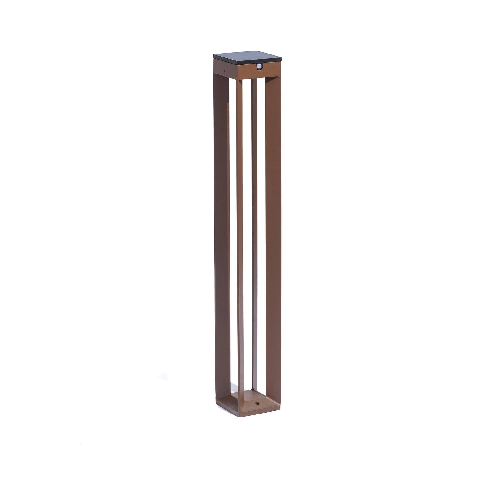 LED-Solarleuchte Borne mit Sensor, 90 cm, corten von Les Jardins