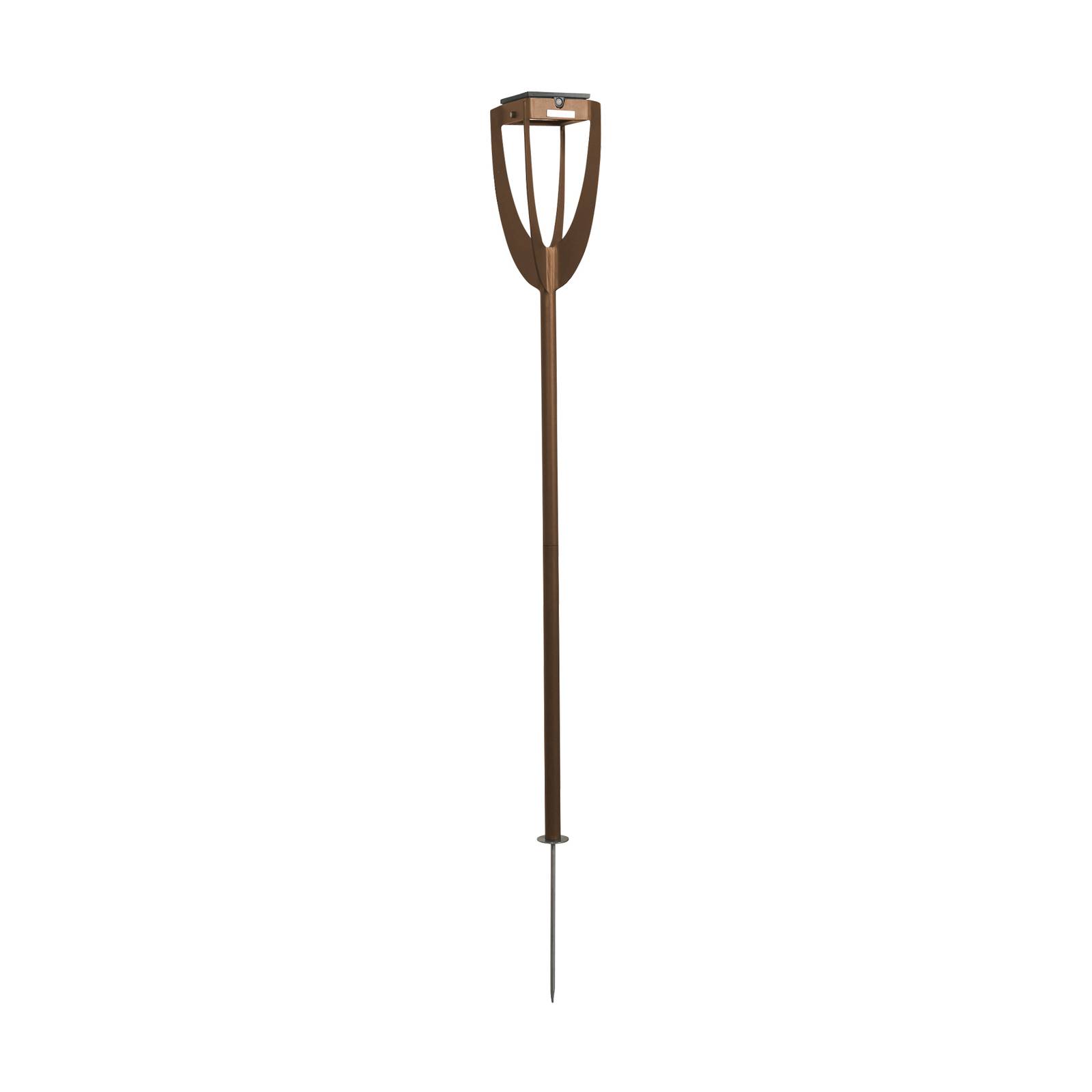 LED-Solarleuchte Tulip mit Erdspieß, corten LED-Solarleuchte Tulip mit Erdspieß, corten von Les Jardins