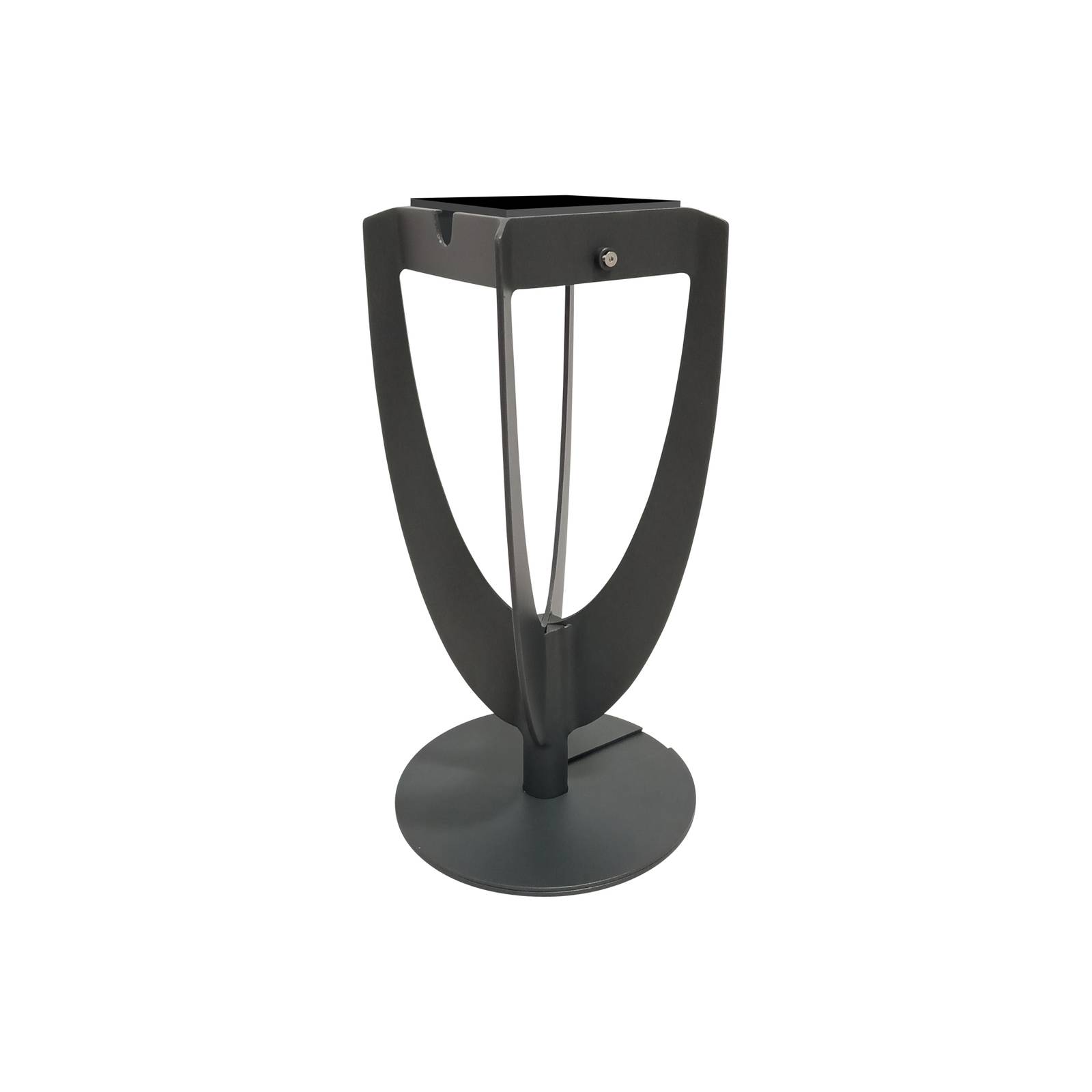 LED-Solarleuchte Tulip mit Standfuß, grau LED-Solarleuchte Tulip mit Standfuß, grau von Les Jardins