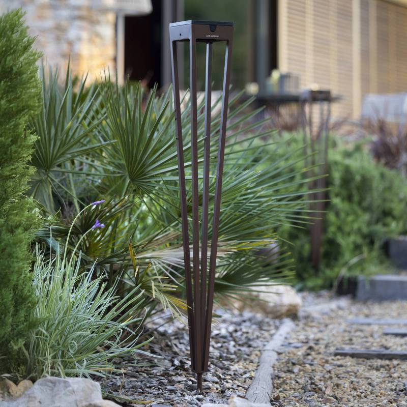 Les Jardins LED-Solarfackel Tinka, corten, 90 cm, Erdspieß von Les Jardins