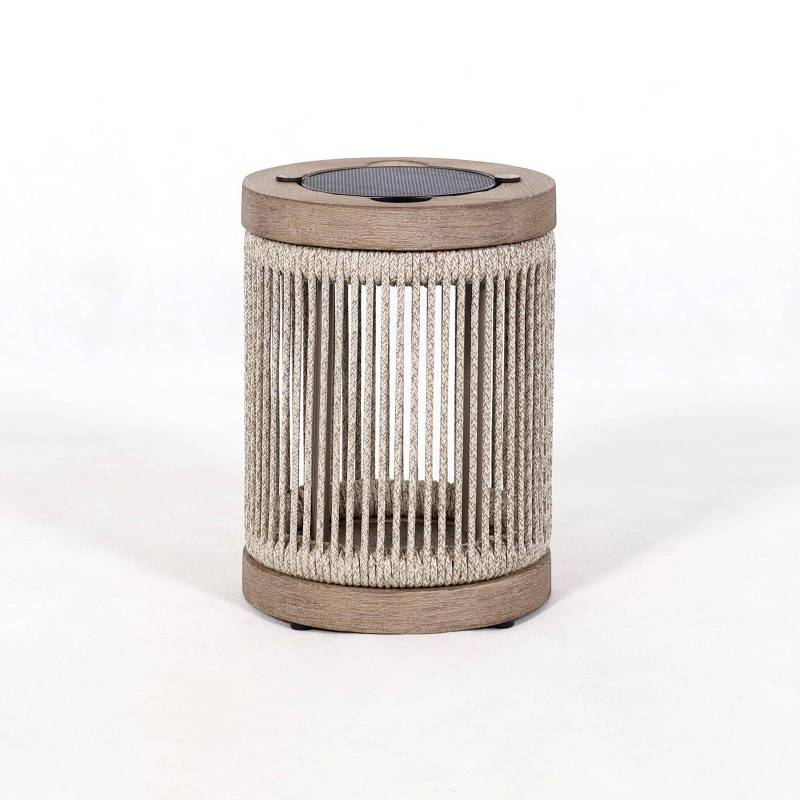 Les Jardins LED-Solartischleuchte Rop&Strip, grau/beige von Les Jardins