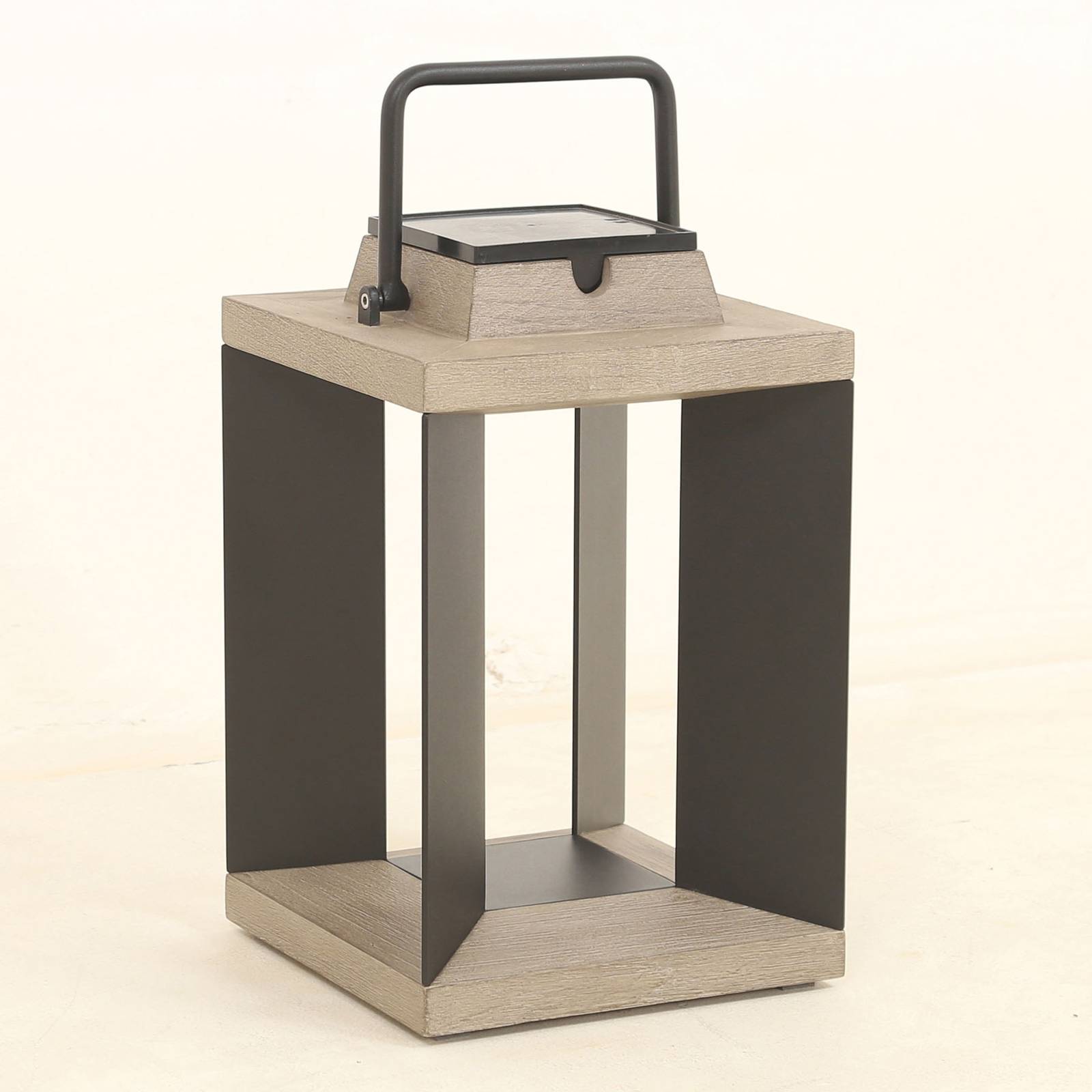 Solarlaterne Teckalu, Duratek/Alu schwarz, 36,5cm Solarlaterne Teckalu, Duratek/Alu schwarz, 36,5cm von Les Jardins