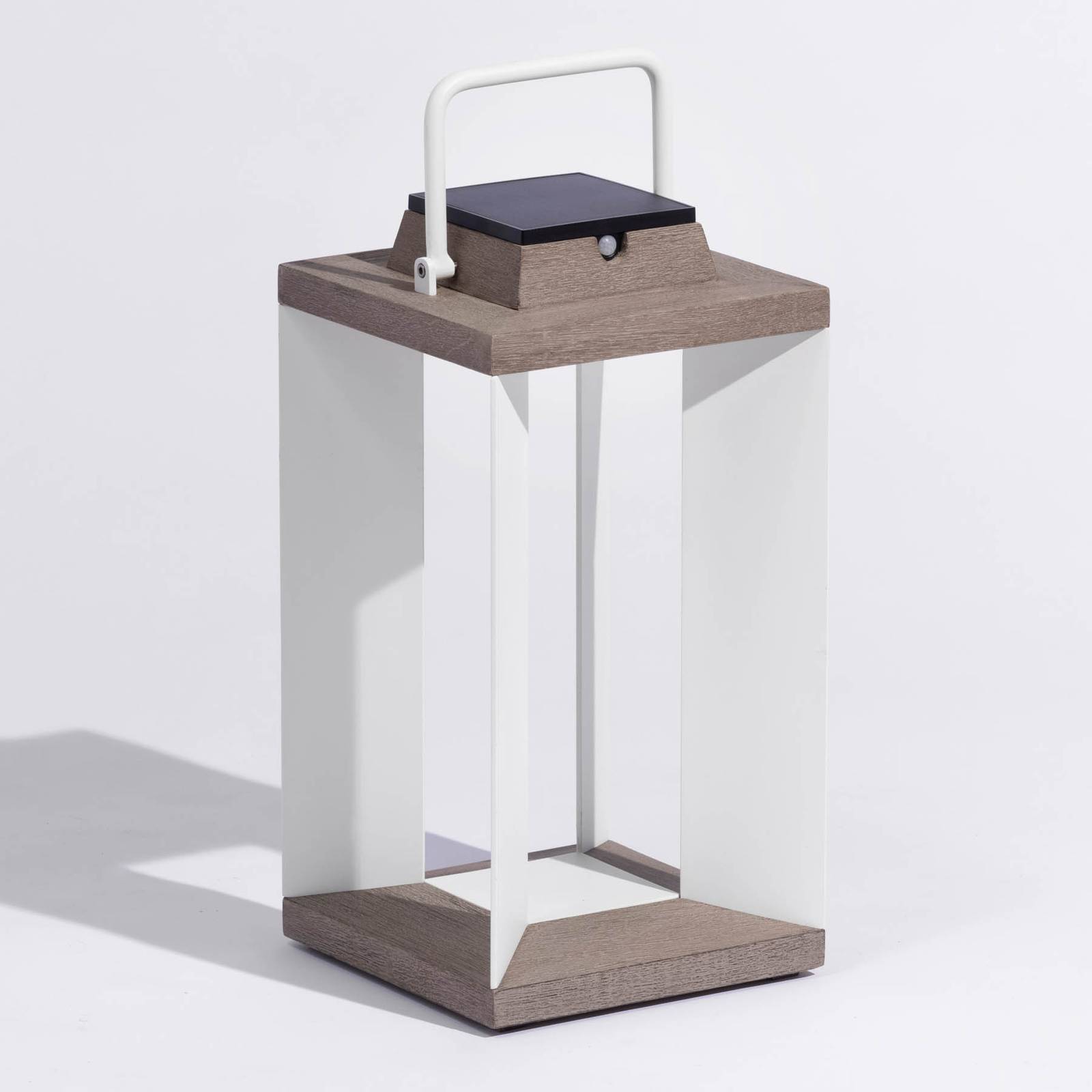 Solarlaterne Teckalu, Duratek/weiß, 45,5cm Solarlaterne Teckalu, Duratek/weiß, 45,5cm von Les Jardins
