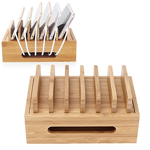 Les-Theresa Bambus Holz Handy Dock Tragbare Tablet Computer Organizer Aufbewahrungsbox für Home Office Les-Theresa Bambus Holz Handy Dock Tragbare Tablet Computer Organizer Aufbewahrungsbox für Home Office von Les-Theresa