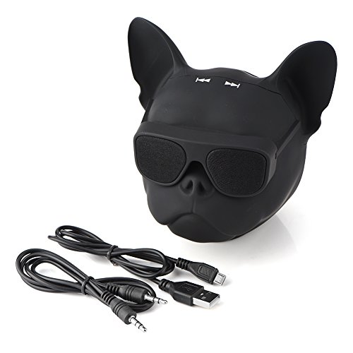 Tragbarer Bluetooth Lautsprecher, Bluetooth Lautsprecher Hund Bulldogge Lautsprecher Bluetooth Lautsprecher 4.1 Französische Bulldogge Musikbox, 32G Großem Speicher, für Outdoor Aktivitäten (Schwarz) Tragbarer Bluetooth Lautsprecher, Bluetooth Lautsprecher Hund Bulldogge Lautsprecher Bluetooth Lautsprecher 4.1 Französische Bulldogge Musikbox, 32G Großem Speicher, für Outdoor Aktivitäten (Schwarz) von Les-Theresa
