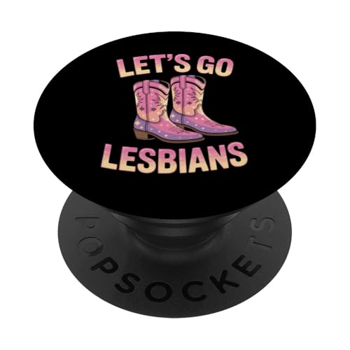 Let's Go Lesbians Subtle Lesbian Pride PopSockets Klebender PopGrip von Lesbian Merch & Lesbian Stuff