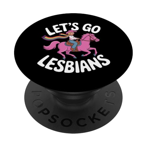 Let's Go Lesbians Subtle Lesbian Pride PopSockets Klebender PopGrip von Lesbian Merch & Lesbian Stuff