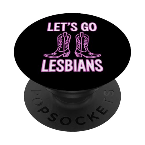 Let's Go Lesbians Subtle Lesbian Pride PopSockets Klebender PopGrip von Lesbian Merch & Lesbian Stuff