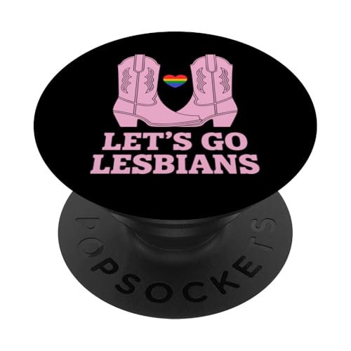 Let's Go Lesbians Subtle Lesbian Pride PopSockets Klebender PopGrip von Lesbian Merch & Lesbian Stuff