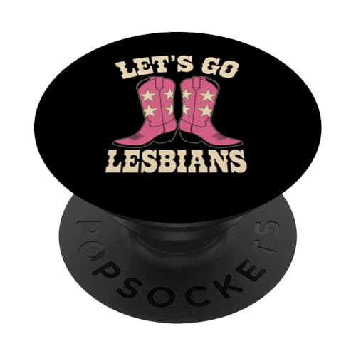 Let's Go Lesbians Subtle Lesbian Pride PopSockets Klebender PopGrip von Lesbian Merch & Lesbian Stuff