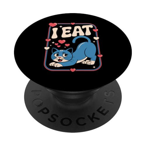Subtile Lesbian Cat Pride Ich esse Lesbisch PopSockets Klebender PopGrip von Lesbian Merch & Lesbian Stuff