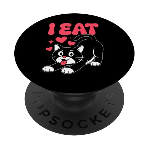 Subtile Lesbian Cat Pride Ich esse Lesbisch PopSockets Klebender PopGrip von Lesbian Merch & Lesbian Stuff