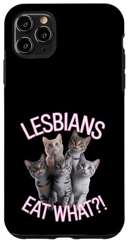 Subtle Lesbian Pride Cat Lesben Eat What Hülle für iPhone 11 Pro Max von Lesbian Merch & Lesbian Stuff