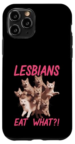 Subtle Lesbian Pride Cat Lesben Eat What Hülle für iPhone 11 Pro von Lesbian Merch & Lesbian Stuff