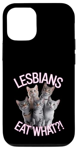 Subtle Lesbian Pride Cat Lesben Eat What Hülle für iPhone 12/12 Pro von Lesbian Merch & Lesbian Stuff