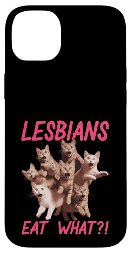 Subtle Lesbian Pride Cat Lesben Eat What Hülle für iPhone 14 Plus von Lesbian Merch & Lesbian Stuff