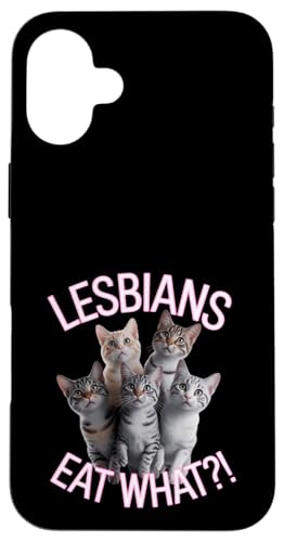 Subtle Lesbian Pride Cat Lesben Eat What Hülle für iPhone 16 Plus Subtle Lesbian Pride Cat Lesben Eat What Hülle für iPhone 16 Plus von Lesbian Merch & Lesbian Stuff