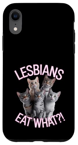 Subtle Lesbian Pride Cat Lesben Eat What Hülle für iPhone XR Subtle Lesbian Pride Cat Lesben Eat What Hülle für iPhone XR von Lesbian Merch & Lesbian Stuff