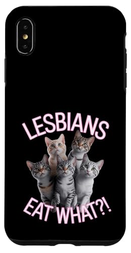 Subtle Lesbian Pride Cat Lesben Eat What Hülle für iPhone XS Max von Lesbian Merch & Lesbian Stuff