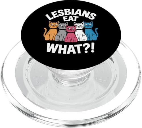 Subtle Lesbian Pride Cat Lesben Eat What PopSockets PopGrip für MagSafe von Lesbian Merch & Lesbian Stuff