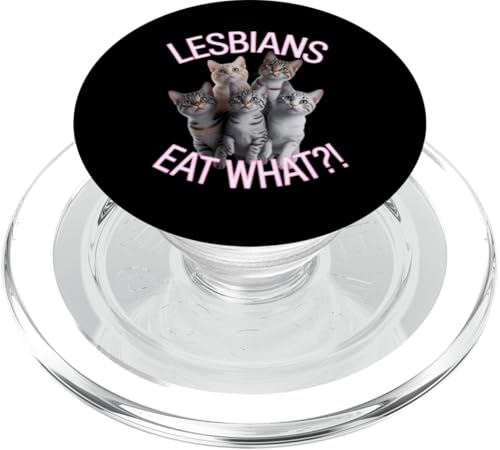 Subtle Lesbian Pride Cat Lesben Eat What PopSockets PopGrip für MagSafe von Lesbian Merch & Lesbian Stuff