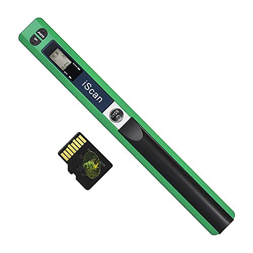 Leslaur Portable Handheld Wand Wireless Scanner A4 Größe 900DPI JPG/PDF Formate LCD-Display mit Schutztasche und 8 GB TF-Karte für Geschäftsdokumente von Leslaur