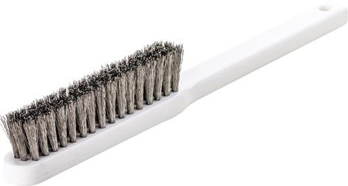Lessmann Feinbürste L.225mm 0,15mm VA-Stahldraht gewellt 4-reihig 182152 von Lessmann